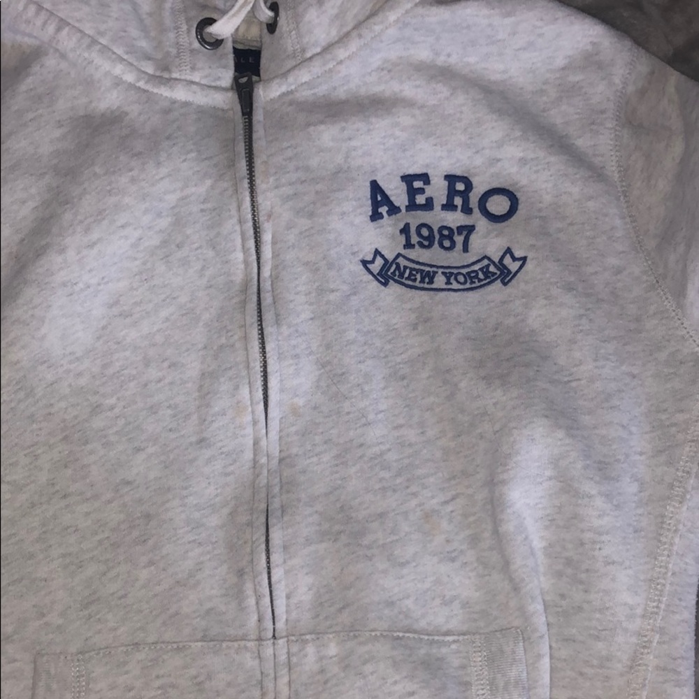aeropostale light gray hoodie